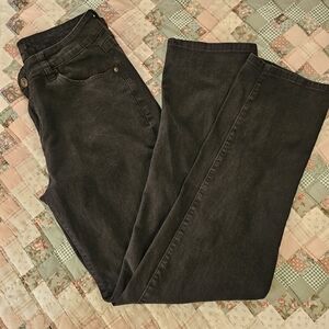 L&B- (Lucky and Blessed) -  Black Boyfriend Straight Leg Jeans